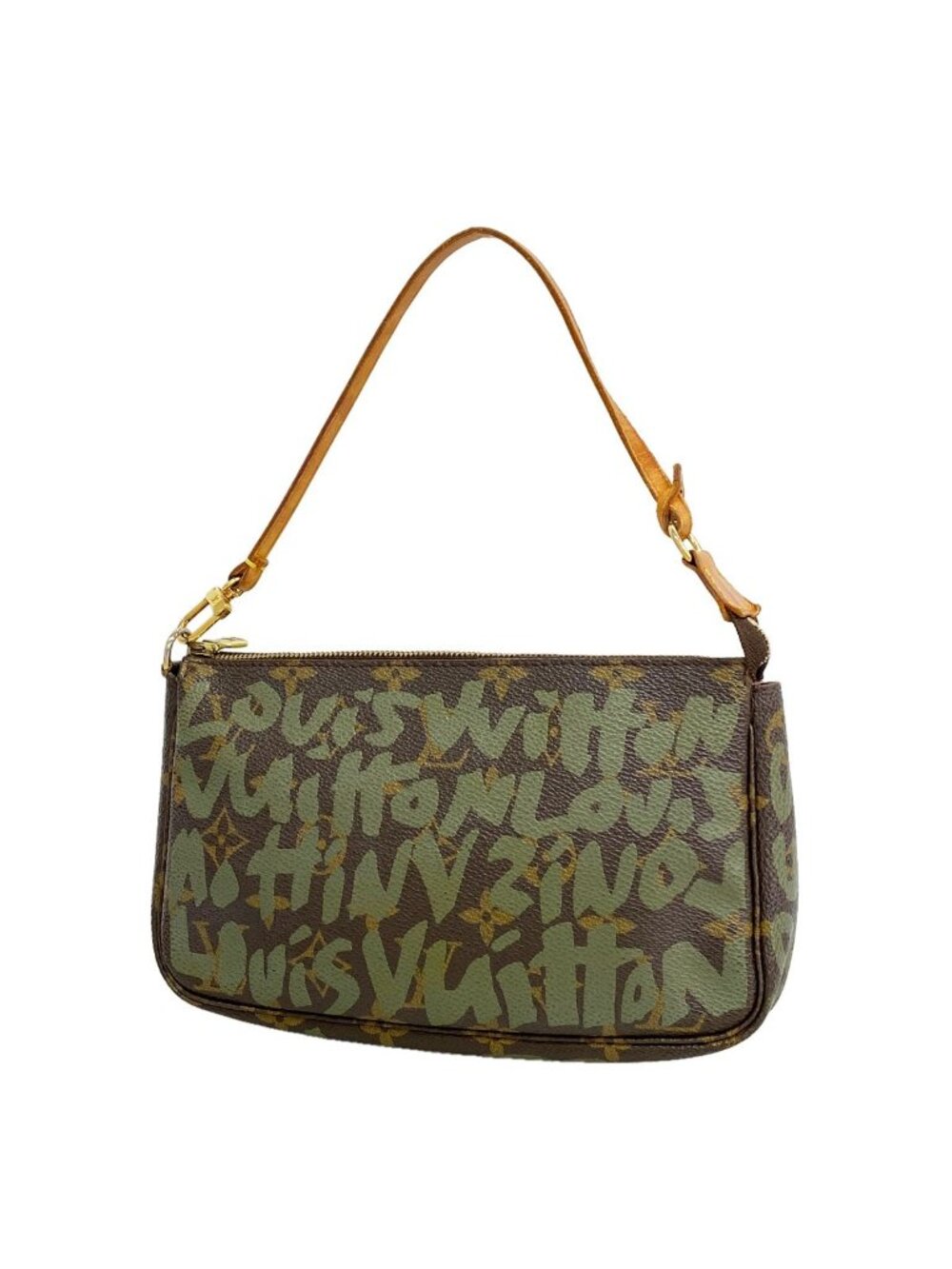 Louis Vuitton Pouch Monogram Graffiti Pochette Accessoires Brown